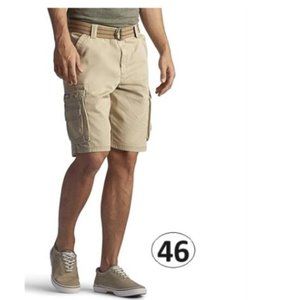 NWOT - LEE MENS BIG-TALL DUNGAREES BELTED WYOMING CARGO SHORT - SIZE 46 SHORTS